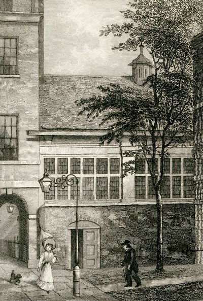 Barnards Inn Hall, 1830 tekijältä Thomas Hosmer after Shepherd
