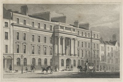 Furnivals Inn Holborn, 1825 tekijältä Thomas Hosmer after Shepherd