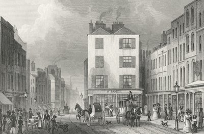 Middle Row Holborn, 1830 tekijältä Thomas Hosmer after Shepherd