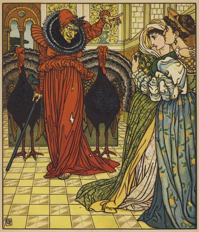 Aavikon keijun esiintyminen tekijältä after Walter Crane