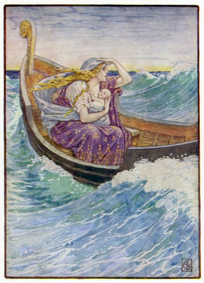 Kaksi päivää ja kaksi yötä venettä heitteltiin sinne tänne tekijältä after Walter Crane