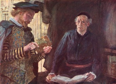 Shakespeare ostaa kirjan kirjakaupasta St Pauls Churchyardista Lontoosta tekijältä after William Hatherell