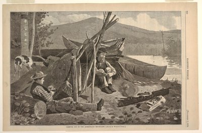 Leirintäalue Adirondackin vuoristossa tekijältä Winslow Homer