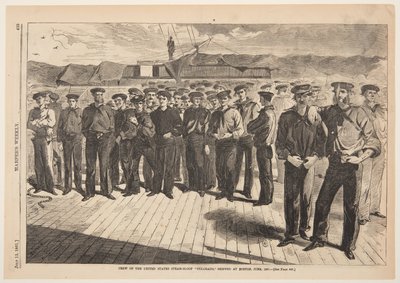 US Steam-sloopin "Colorado" miehistö, lähetetty Bostonissa, kesäkuussa 1861, Harper
