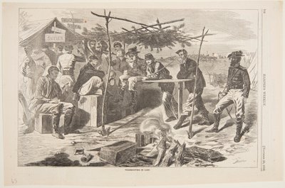 Kiitospäivä leirillä tekijältä Winslow Homer