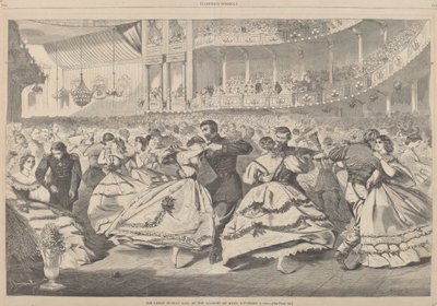Suuri venäläinen juhla Musiikkiakatemiassa, 5.11.1863 tekijältä Winslow Homer