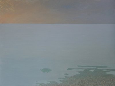Paneelissa on paljon muuta, 2019, öljyä ja kultalehtiä tekijältä angus hampel