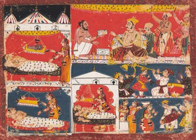 Ayodhya juhlii Raman ja hänen veljiensä syntymää. tekijältä anonymous 