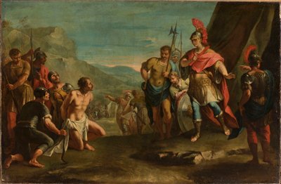 Dareioksen tappaja ennen Aleksanteria (kuningas Porus ja Aleksanteri Suuri). tekijältä anonymous 