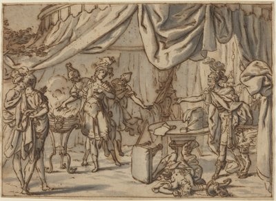 Mucius Scaevola tekijältä attributed to Bernardo Castello