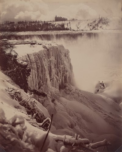 Frozen Falls tekijältä attributed to Charles Bierstadt