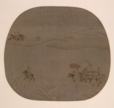 Syksyn metsästys tekijältä attributed to Chen Juzhong