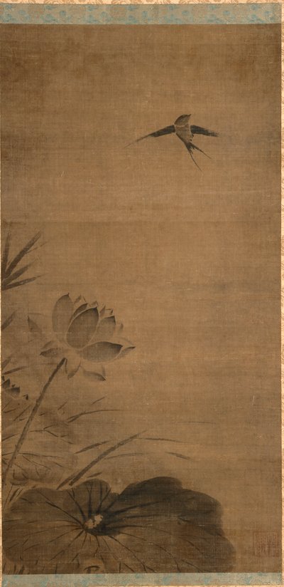 Oreneta i Lotusfinnish tekijältä attributed to Fachang Muqi