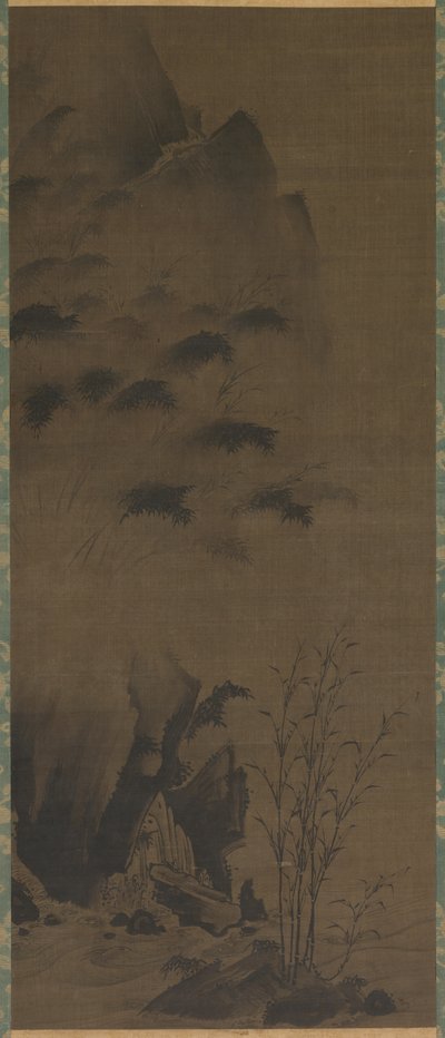 Bambu sateessa tekijältä attributed to Genga