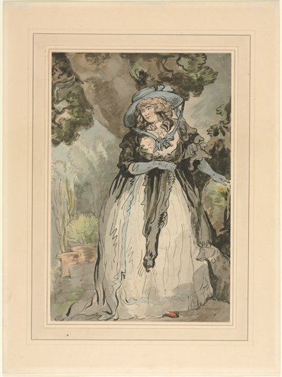 Rouva Samuel Howitt (os. Elizabeth Rowlandaon) tekijältä attributed to George Murgatroyd Woodward