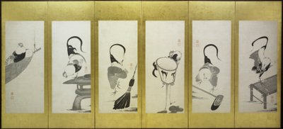 Kukot ja kanat tekijältä attributed to Itō Jakuchū