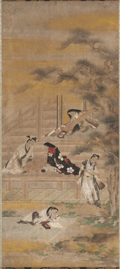 Neljä iloa tekijältä attributed to Iwasa Matabei