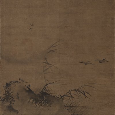 Vesilinnut ja ruoko tekijältä attributed to Liang Kai
