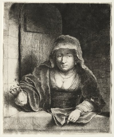Nainen päärynän kanssa tekijältä attributed to Painter of the Royal Procession