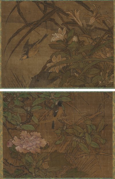 Linnut ja kukat tekijältä attributed to Sesshū Tōyō