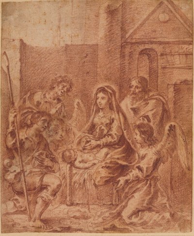 Paimenten palvonta tekijältä attributed to Sur Das Gujarati
