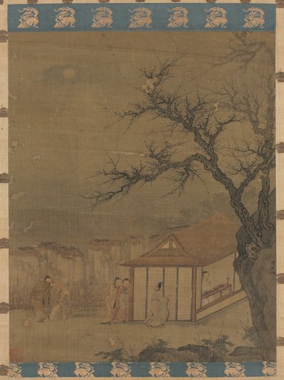 Qinin kuunteleminen tekijältä attributed to Tang Yin