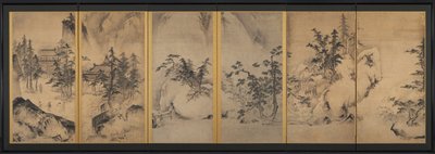 Talvi ja kevät maisema tekijältä attributed to Tenshō Shūbun