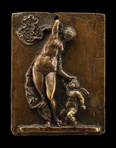 Venus Chastising Cupid tekijältä called Riccio Andrea Briosco