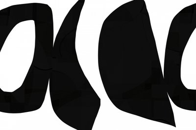 Abstraktit mustat käyrät tekijältä cartissi