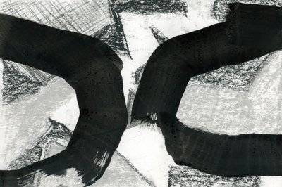 Abstraktit mustat käyrät tekijältä cartissi
