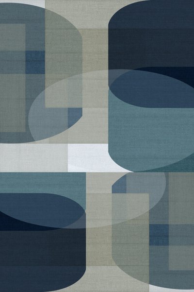 Abstrakti sininen geometria tekijältä cartissi