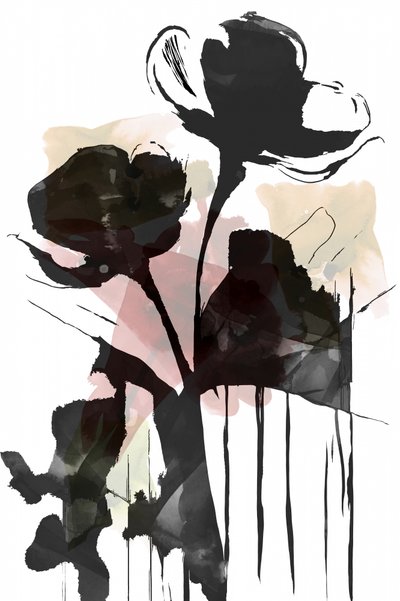 Tumma kukkainen abstrakti tekijältä cartissi