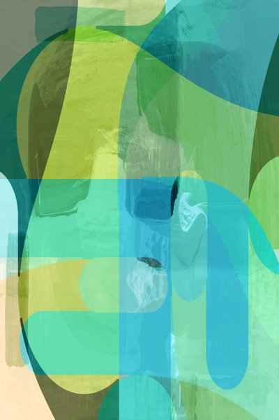 Fluid Green Blue -abstrakti tekijältä cartissi