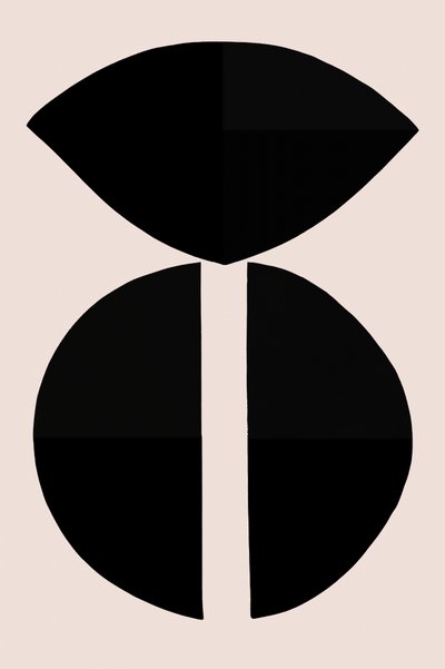 Geometriset mustat muodot tekijältä cartissi