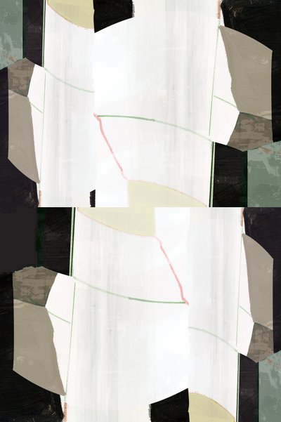 Kerrostettu geometrinen abstrakti tekijältä cartissi