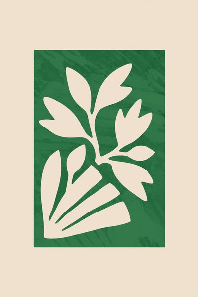 Minimalistinen kasvi-aiheinen leikkaus tekijältä cartissi