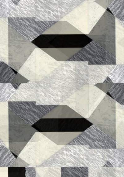 Yksivärinen geometrinen abstraktio tekijältä cartissi