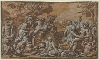 bachchanal tekijältä circle of Pietro da Cortona