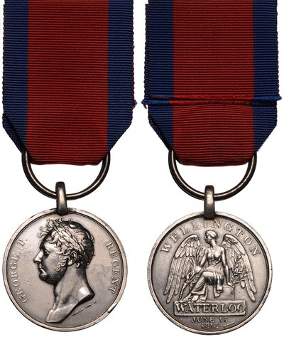 Waterloon mitali tekijältä decorations and medals Orders