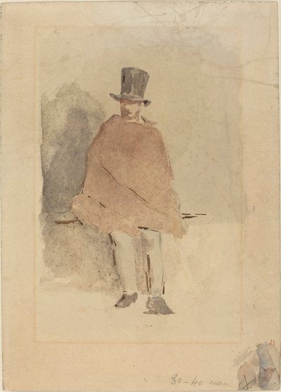 Mies pitkässä hatussa tekijältä Édouard Manet