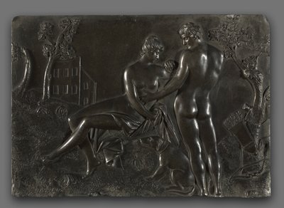 Venus ja Adonis tekijältä follower of Georg Raphael Donner