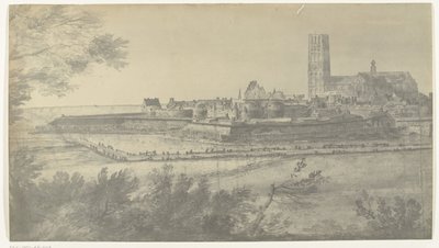 Näkymä Harderwijkistä, 1672 Manufacture des Gobelinsissa (sarjan nimi) säilytetyt valokuvat Adam Frans van der Meulenin piirustuksista Ranskan hyökkäyksestä Alankomaihin vuonna 1672 tekijältä frères Moreau