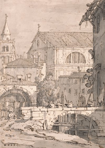 Venetsialainen fantasia tekijältä imitator of Canaletto
