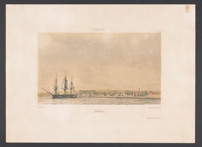 Bonaire Bonaire (otsikko esineessä) Länsi-Intia (sarjan nimi esineellä) Näkymiä Alankomaiden Länsi-Intialta (sarjan nimi) tekijältä jonkheer Jacob Eduard van Heemskerck