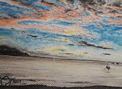 ATARDECER EN PLAYA MEDINA tekijältä miguelmendez_art.ve
