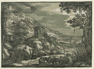 Arkadian maisema tekijältä possibly after Esaias van de Velde