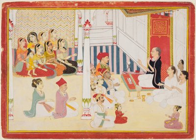 Svetambara Jain opettajan opetusta tekijältä possibly by Sahib Ram