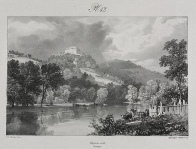 Kuvankauniita ja romanttisia matkoja muinaisessa Ranskassa. Auvergne: Uusi linna tekijältä probably by Antoine Louis Barye