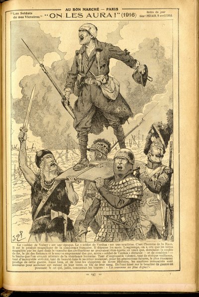 Agenda Buvard du Bon Marche 1917 - Kuva Jobista (Jacques Marie (Jacques-Marie) Gaston Onfray ja Breville) (1858-1931): Meillä on ne! 1916 - Sota 14-18, Lääketiede, Lääketiede, Terveys, Virkapuvut, Suuret taistelut, Panssari - Sotilaat, Gallialaiset - Histo tekijältä pseudonym for Onfray de Breville Jacques Job