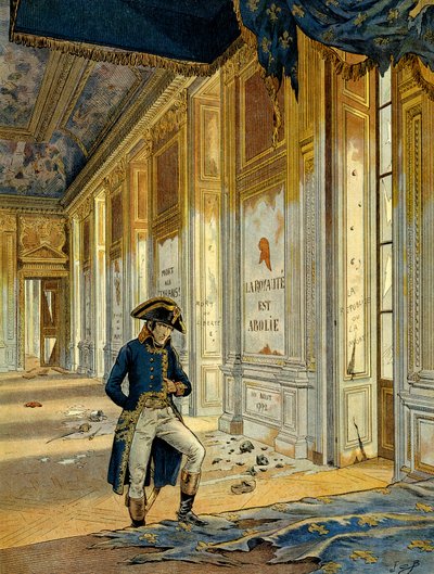 Ranskan vallankumous 1789: Napoleon I Bonaparte (1769-1821) Throne Hallissa Tuileries